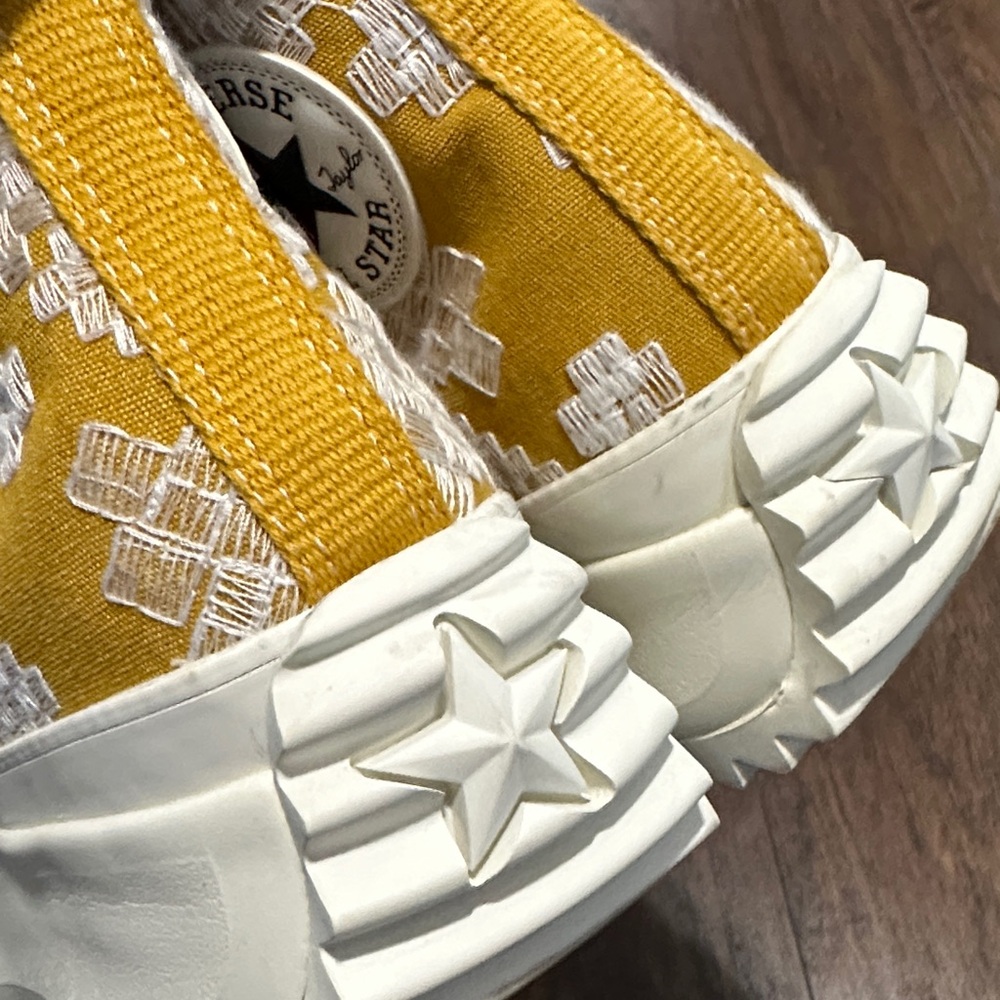 Converse Run Star Hikes Hi Top Tonal Embroidery Unisex Platform Sneakers Chucks - Picture 13 of 14